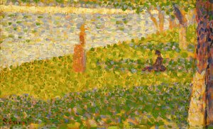 Femmes sur la rive, étude pour La Grande Jatte - Georges Seurat