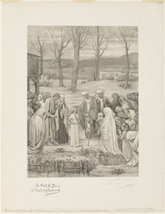 Vie pastorale de sainte Geneviève (panneau central)