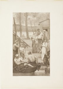 Vie pastorale de sainte Geneviève (panneau de gauche)