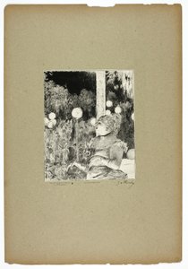 Thérésa Valdon, chantant le "Chant du chien".