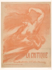 Femme nue avec cheveux lâchés et draperie
