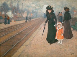 La gare de banlieue