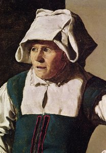 Vieille femme, détail de la tête, c.1618-19 (détail)