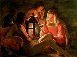 Saint Sébastien soigné par la Sainte Femme