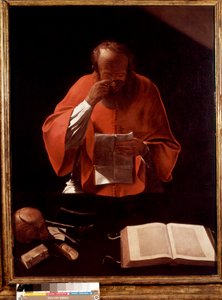 Représentation de Saint Jérôme lisant