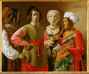 caissier (peinture sur toile) - Georges de la Tour