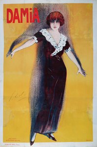 Affiche publicitaire pour Damia (1889-1978)
