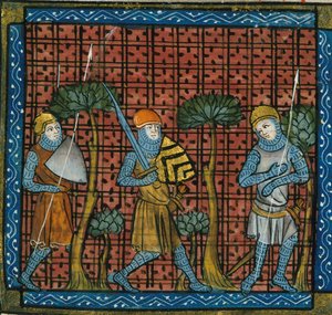 Croisés, extrait de Chroniques de France ou de St Denis, 14e siècle (22716450535)