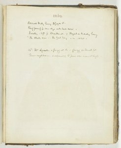 Sans titre [page de texte relative à Broadlands], 1868
