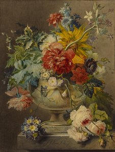 Bouquet de fleurs dans un vase - Georgius Jacobus Johannes van Os