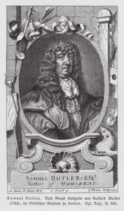 Samuel Butler, poète anglais (gravure)