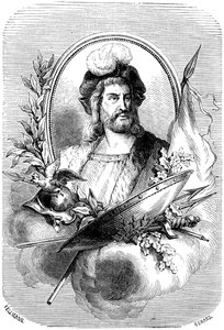 Pierre Terrail de Bayard, soldat français du 16ème siècle, 1882-1884 - Gerard