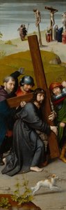 Le Christ portant la croix, avec la Crucifixion, c.1510 - Gerard David