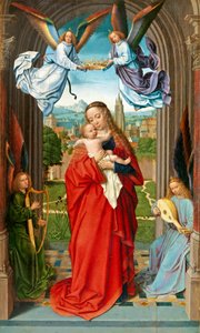 Vierge et enfant avec quatre anges, vers 1510-15 - Gerard David