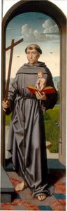 Le retable de Sainte Anne : Saint Antoine de Padoue [panneau droit]