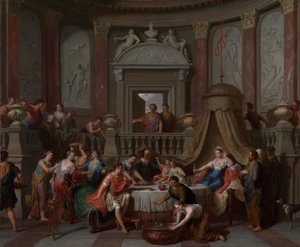 Le banquet de Cléopâtre - Gerard Hoet