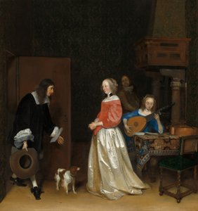 La visite du prétendant - Gerard Ter Borch the Younger