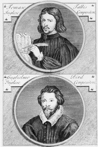 Thomas Tallis (c.1505-85) et William Byrd (1543-1623) gravé par Niccolo Francesco Haym - Gerard Vandergucht