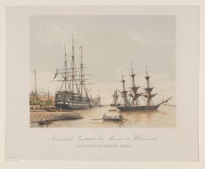 Corvette Z.M. Urania et vaisseau de ligne Z.M. Kortenaert - Gerard Voorduin
