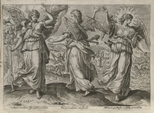 Les anges Taedkiel, Piel et Mittaron - Gerard de Jode