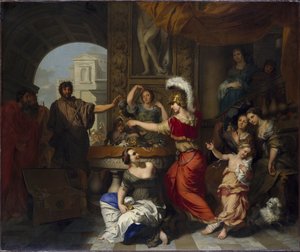 Achille découvert par Ulysse parmi les filles de Lycomède à Skyros