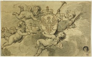 Putti et armoiries - Gerard de Lairesse