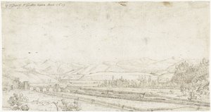 Paysage avec le Ponte Milvio, près de Rome
