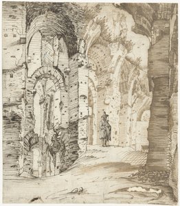 Ruines des sous-structures du palais de Septime Sévère, Rome - Gerard ter Borch