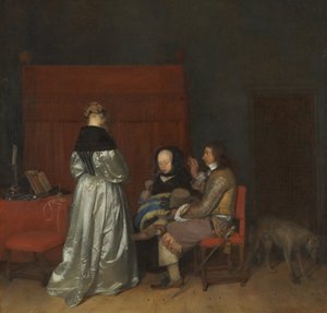 La Conversation galante, connue sous le nom de Admonition paternelle - Gerard ter Borch