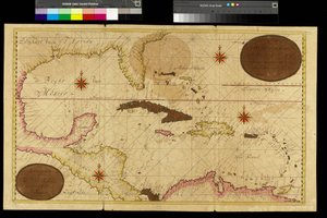 Carte des Antilles, Mer des Caraïbes, Antilles