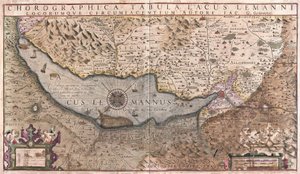 Lac Léman, Suisse (gravure)