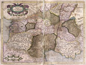 Limousin, Languedoc, Auvergne, Bourgogne et Provence, sud de la France - Gerardus Mercator