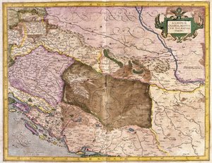 Sclavonie, Croatie, Bosnie et Dalmatie (gravure)