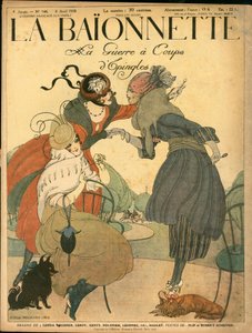 Couverture de "La Baionnette", satirique en couleurs