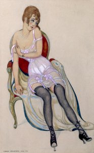 Dame en sous-vêtements