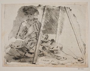 Un peintre (Juel) à son chevalet
