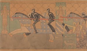 Dessin folklorique, 1895-1898 - Gerhard Munthe
