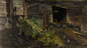Le traîneau - Gerhard Munthe