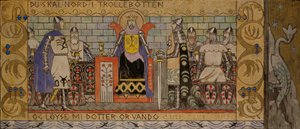Åsmund dans la salle du roi