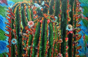 Cactus en fleurs