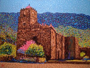 Mission San Javier, 2020 (huile sur toile) - Gerhardt Isringhaus