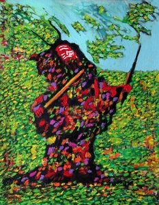 Chamane sibérien, 2020 (huile sur toile)