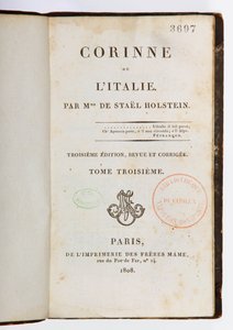 Page de titre de Corinne ou l