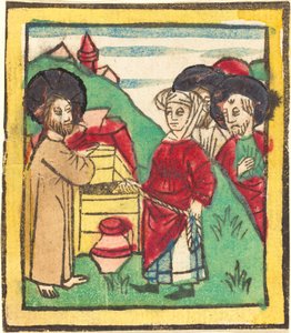Le Christ et la Femme de Samarie - German 15th Century