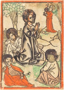 Le Christ au mont des Oliviers - German 15th Century