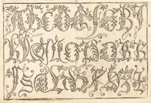 Alphabet ornemental