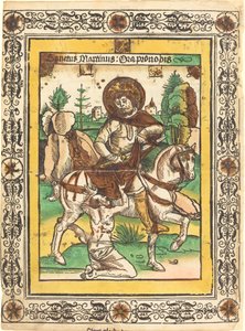 Saint Martin et le mendiant - German 15th Century