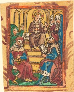Jésus de douze ans dans le temple - German 15th Century