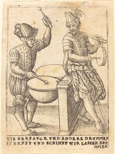 Die Herpavck vnd andere Drvmmen zvernst vnd Schimpf wir lassen ervmmen - German 16th Century