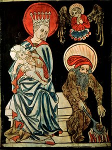 Repos pendant la fuite en Égypte, vers 1410 - German Master